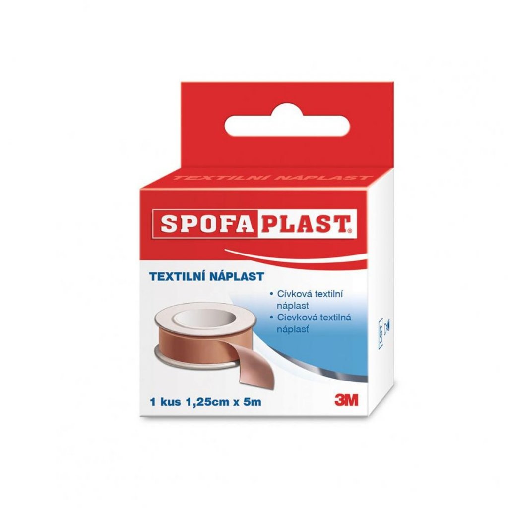 3M Spofaplast 131 náplast cívk text131SB 1.25cmx5m
