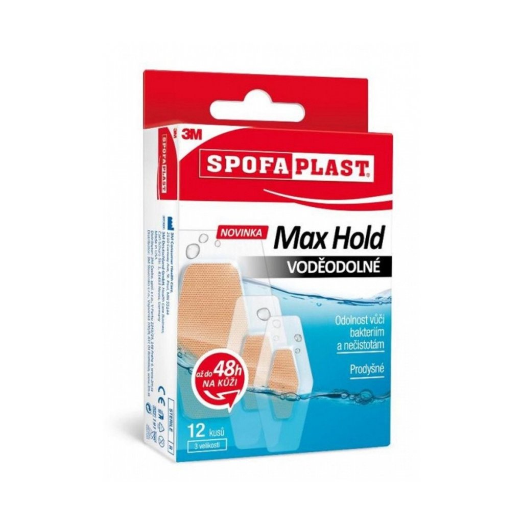 3M Spofaplast 191 Max Hold Voděodolné 12ks