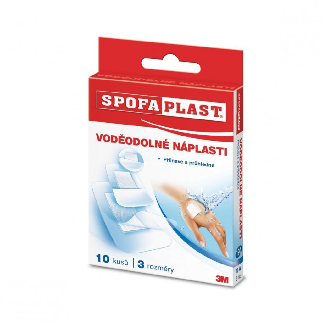 3M Spofaplast 190 Voděodolné nápl.různé vel. 10ks
