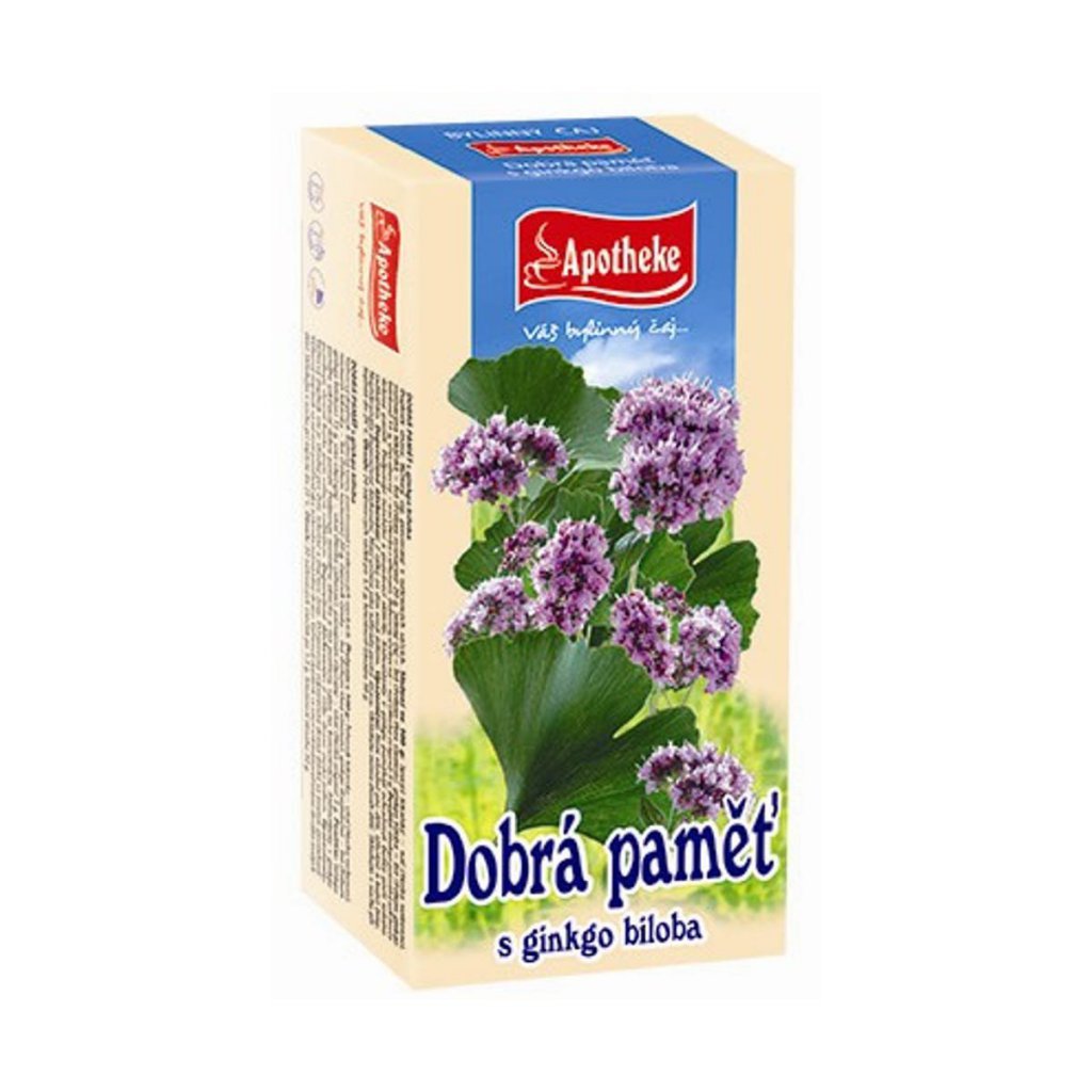 Apotheke Pro dobrou paměť s ginkgo bil.čaj 20x1.5g