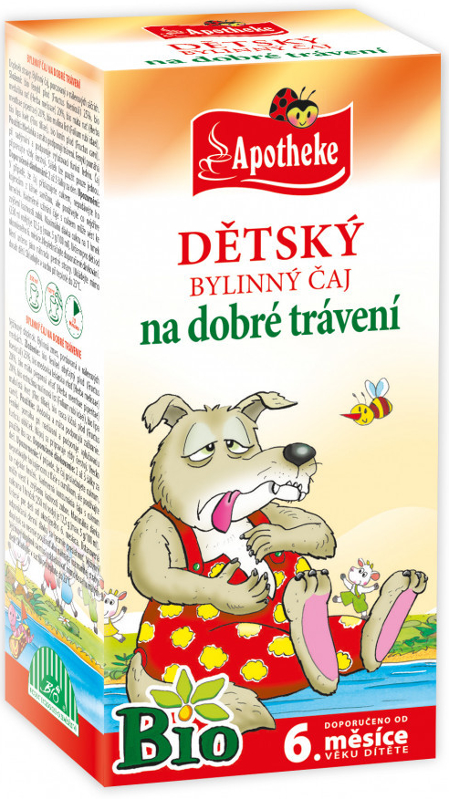 Apotheke Dětský čaj BIO dobré trávení 20x1.5g n.s.