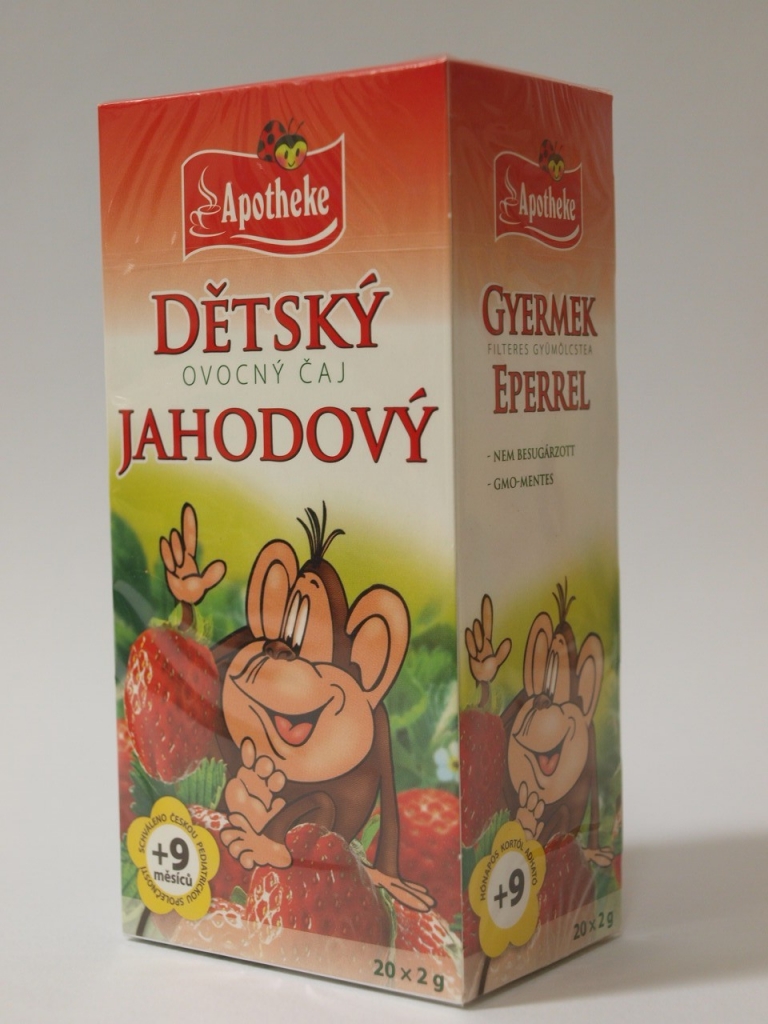 Apotheke Dětský ovocný čaj jahodový 20x2g