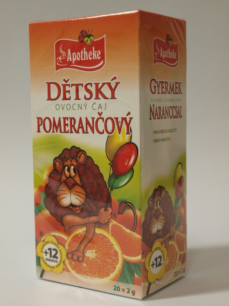 Apotheke Dětský ovocný čaj pomerančový 20x2g