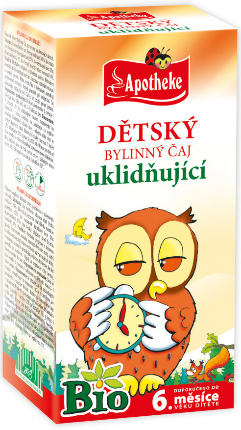 Apotheke Dětský čaj BIO uklidňující 20x1.5g n.s.