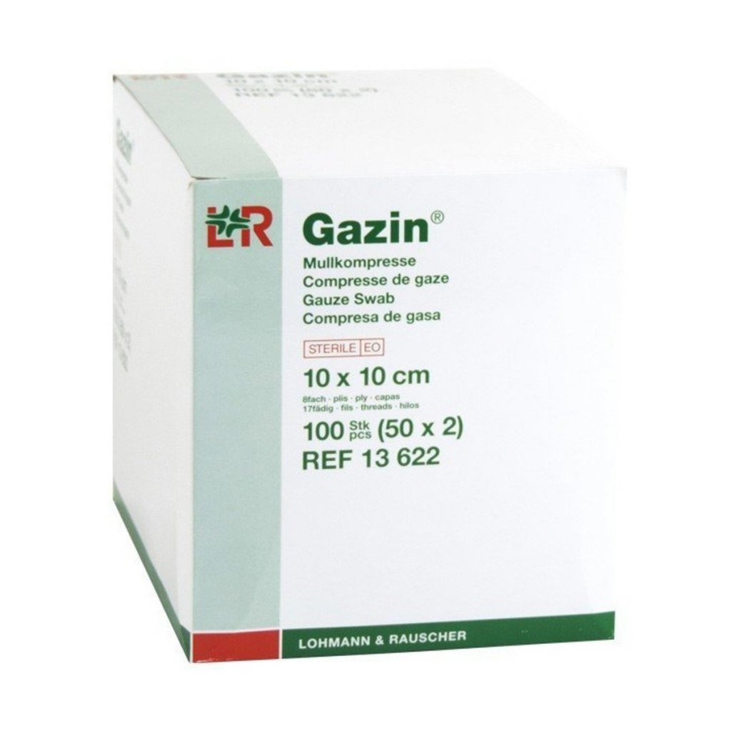 Gáza hydrofil.skl.kompr.Gazin10x10cm/100ks 8vrst