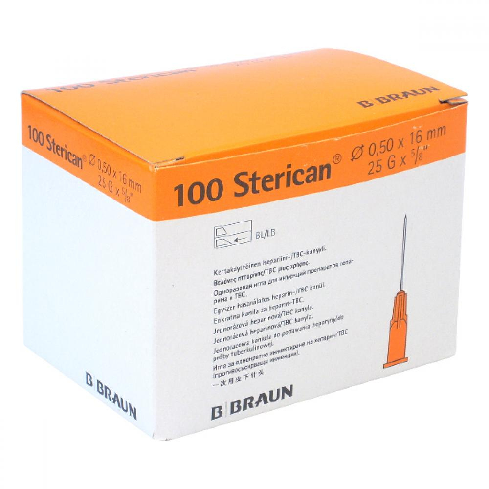 Jehla inj oranž 0.5x16 100ks Sterican BB4657853
