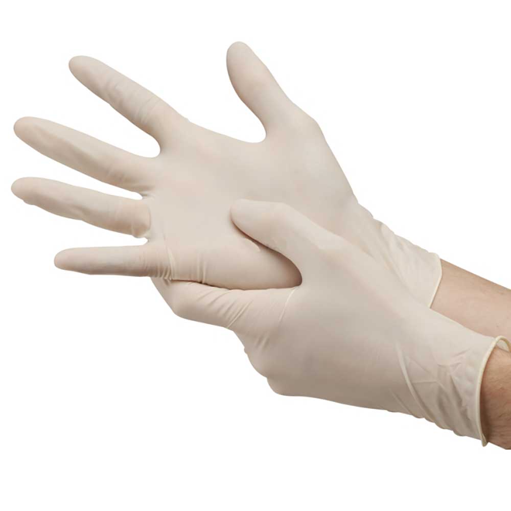 Rukavice latexové jemně pudrované vel. L