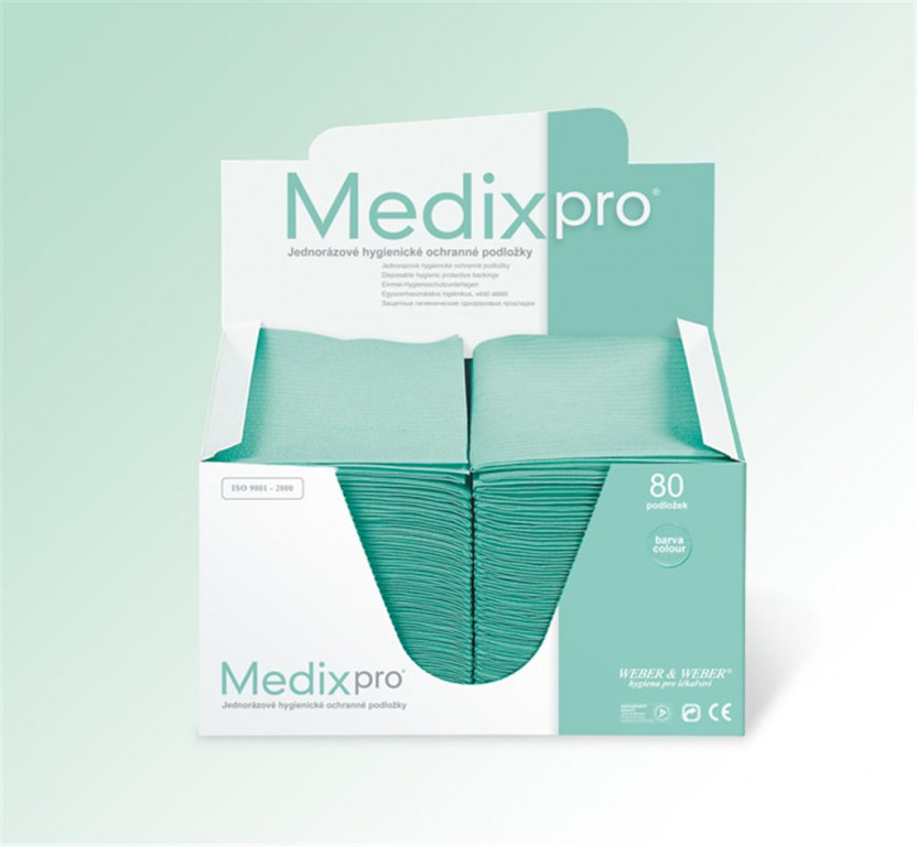 Medix-pro Podložka ochranná hygienická jednor.box M33K48 33cmx48cm/80ks žlutá