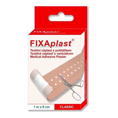 FIXAplast tex. náplast s polštářkem CLASSIC 1mx8cm