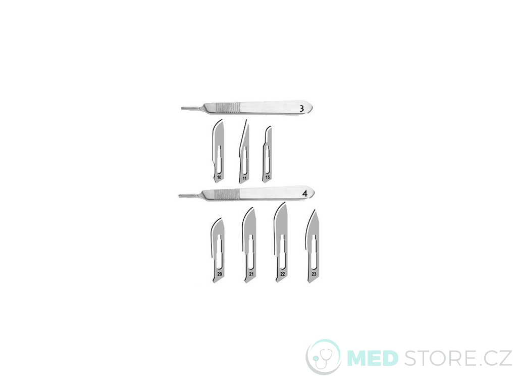 Čepelka skalpelová č.15 steril.surgeon 100 kusů