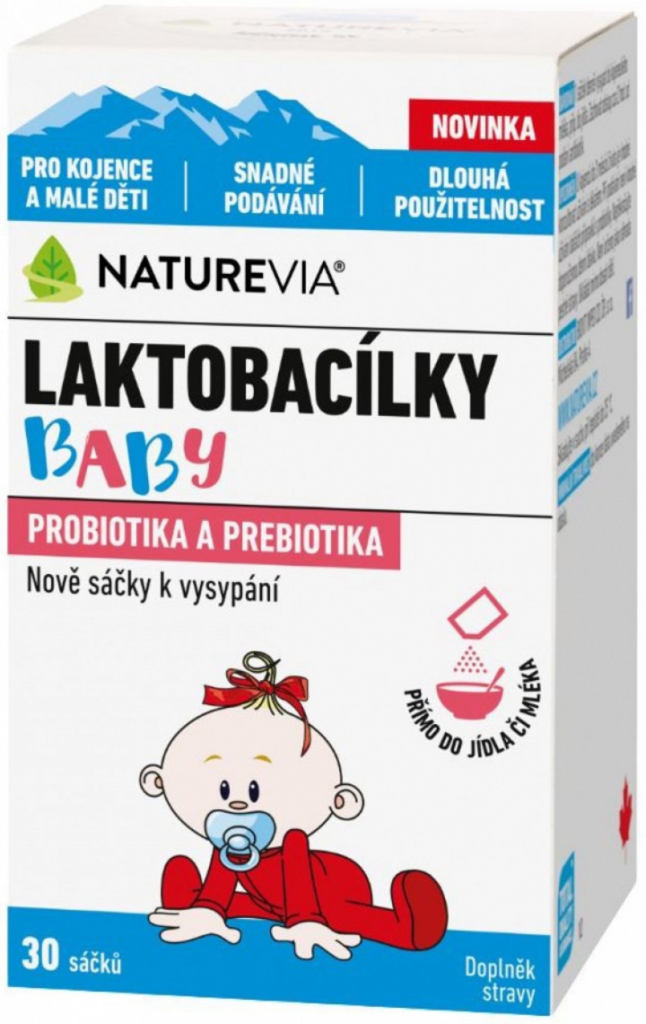 NatureVia Laktobacílky baby 30 sáčků