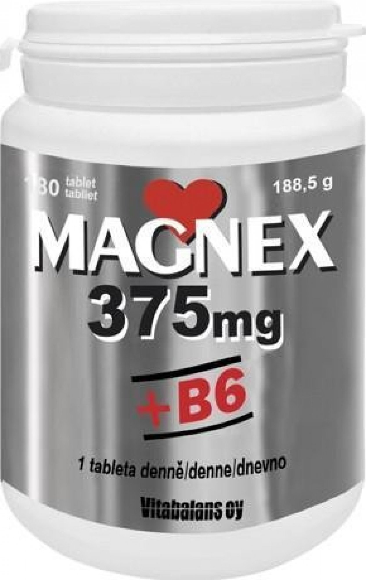 Magnex 375mg + B6 tbl.180