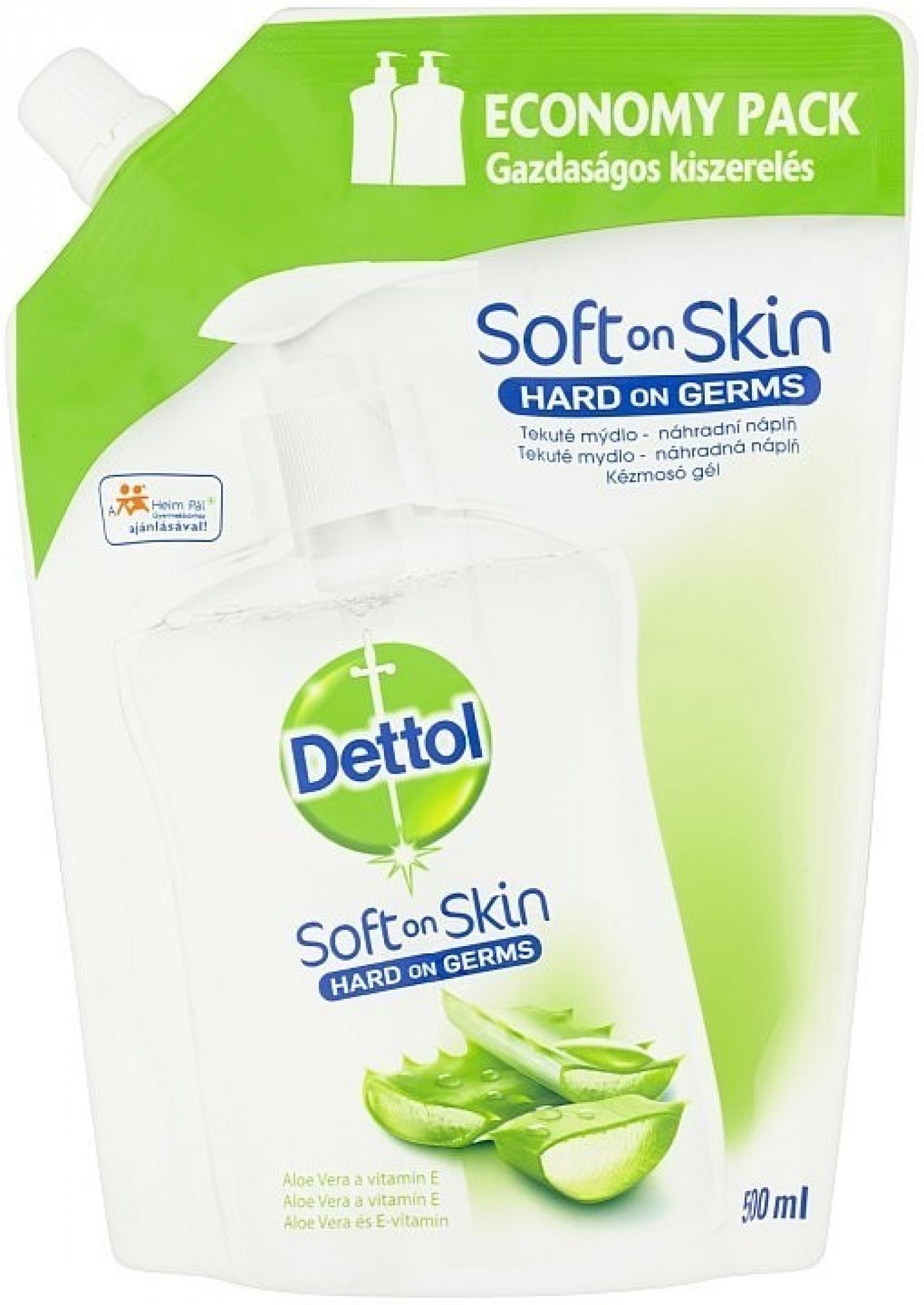 Dettol Tekuté mýdlo Náhr.náplň Aloe a vit.E 500ml