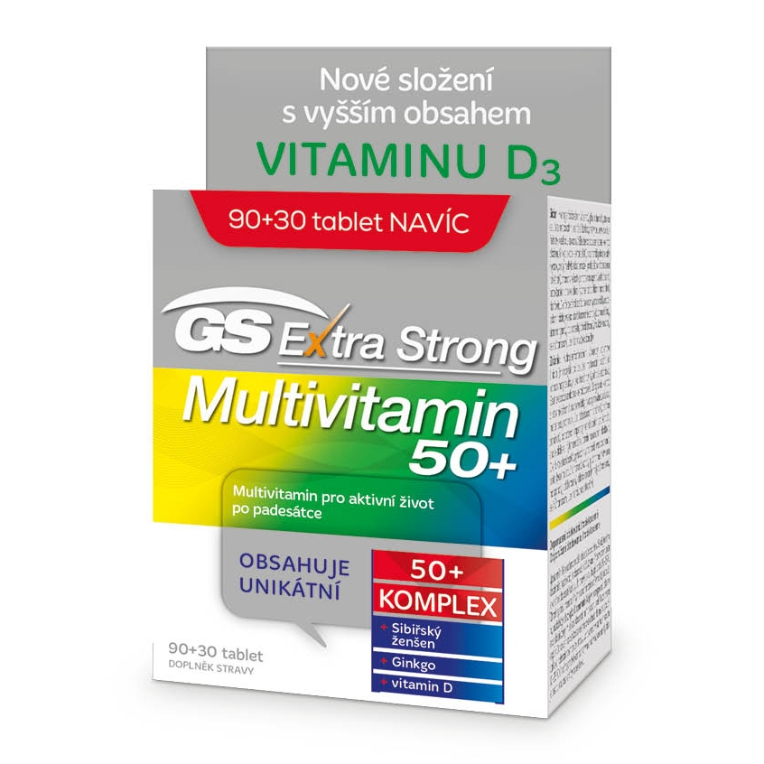 GS Extra Strong Multivitamin 50+ tbl.90+30 2021