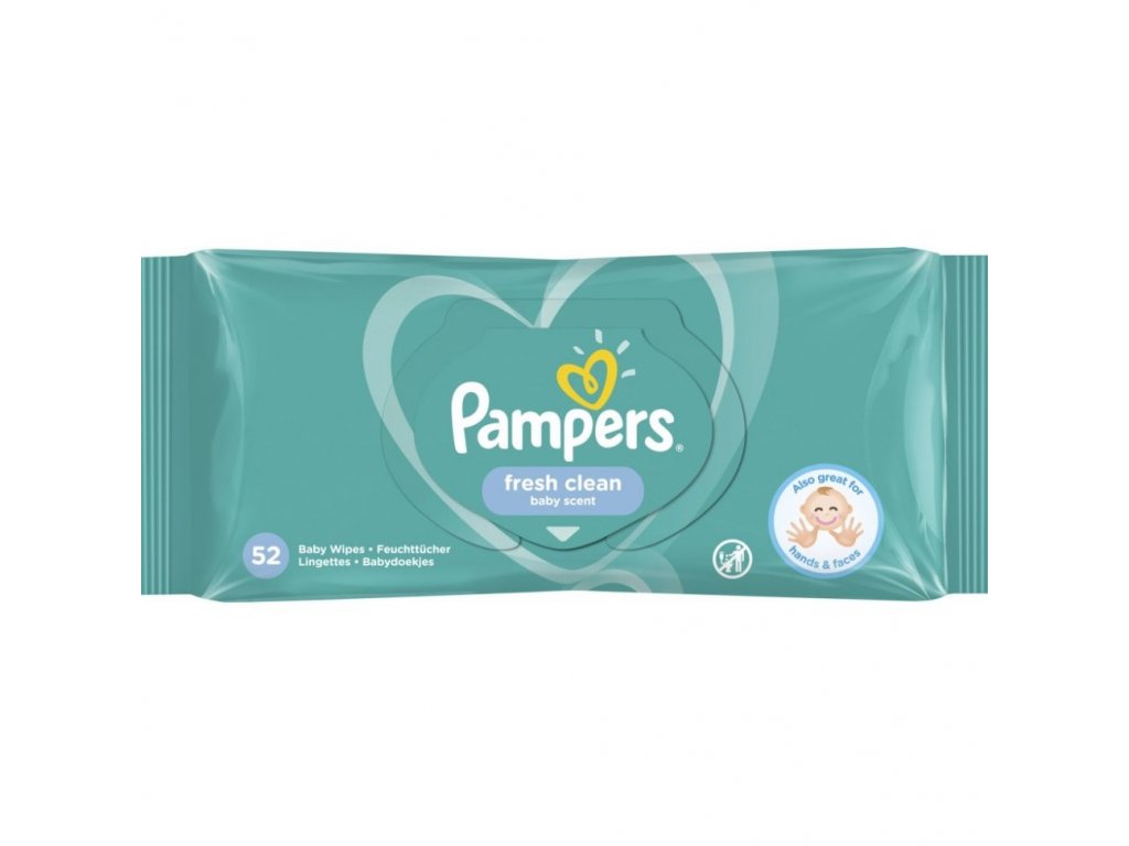 PAMPERS vlhčené ubrousky Fresh Clean 52ks