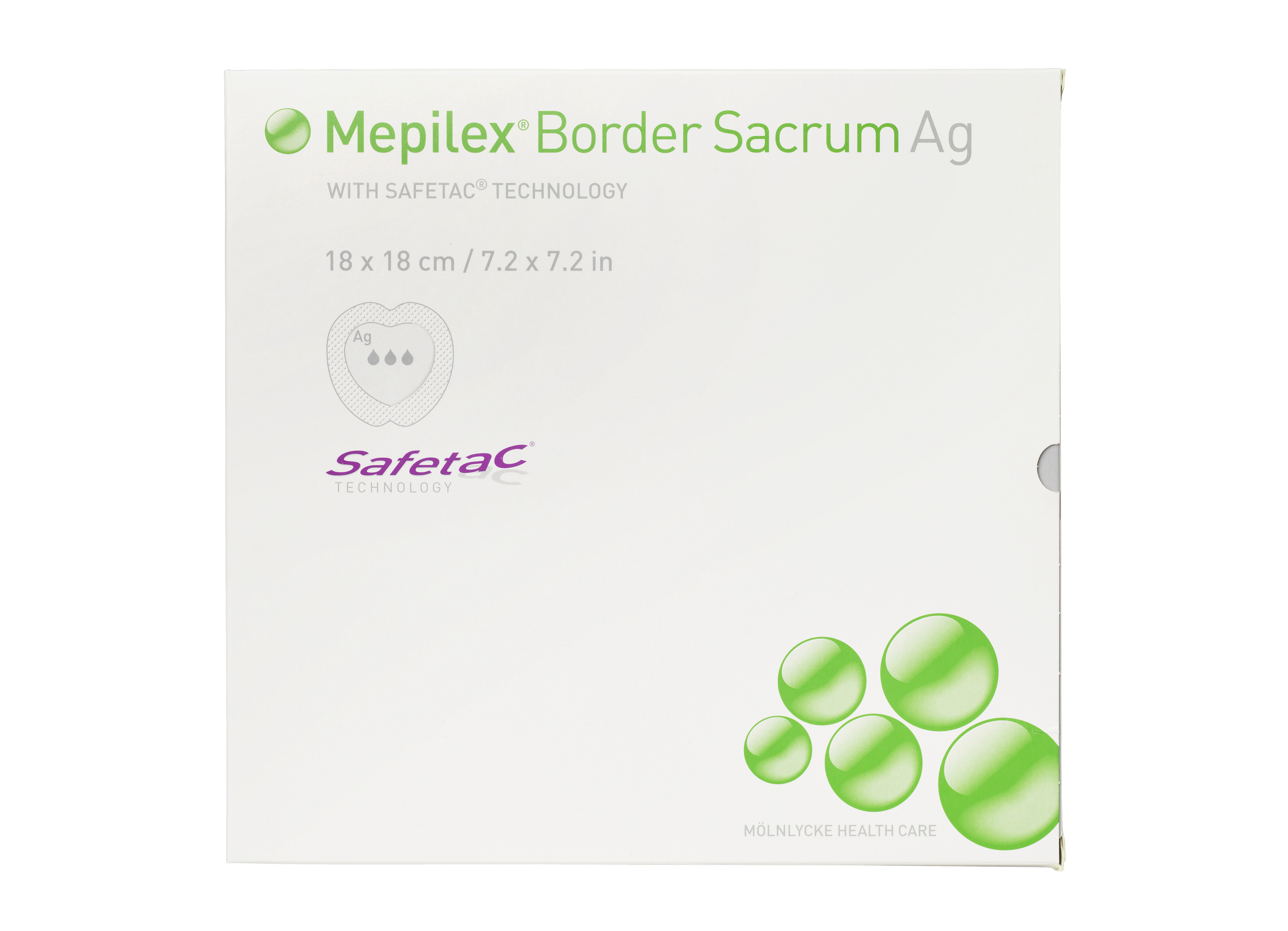 Mepilex Border Sacrum Ag 23 x 23cm 5ks